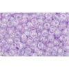 Achat cc477d - perles de rocaille Toho 11/0 transparent rainbow foxglove (10g)